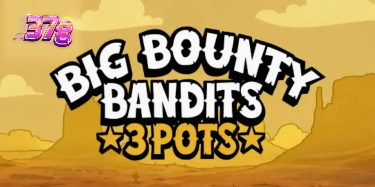 Interface do slot Big Bounty Bandits: 3 Pots com estilo de animação clássica